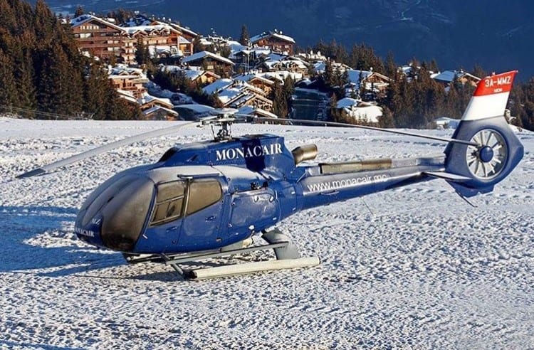 Monacair Val dIsere Helicopter transfer