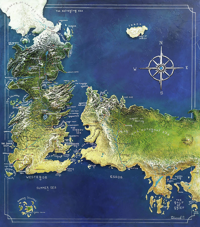 The Map Of Westeros And Essos Pavel Chibiskov