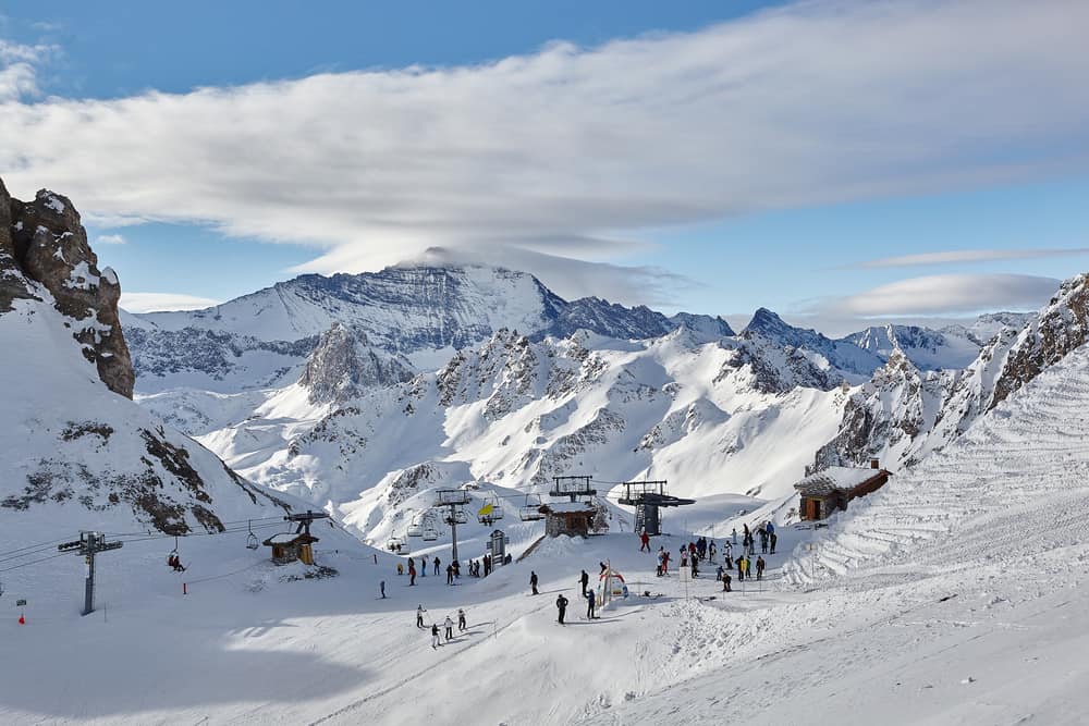 Val Disere Helicopte Transfer The Slopes Space Killy France